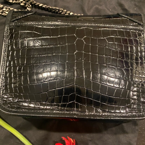 Saint Laurent small Niki Croc-Embossed Leather - Picture 3 of 11